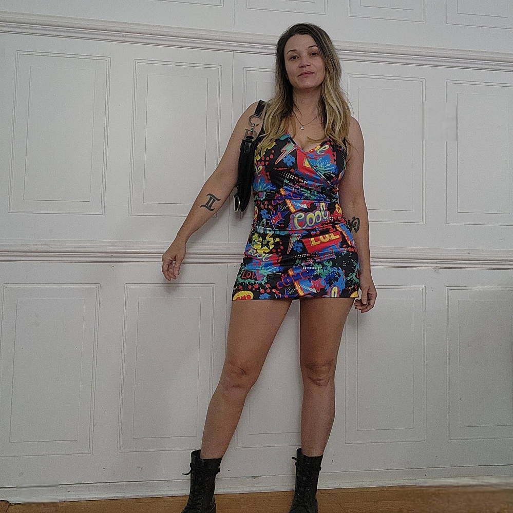 SHEIN Multicolor Mini Dress